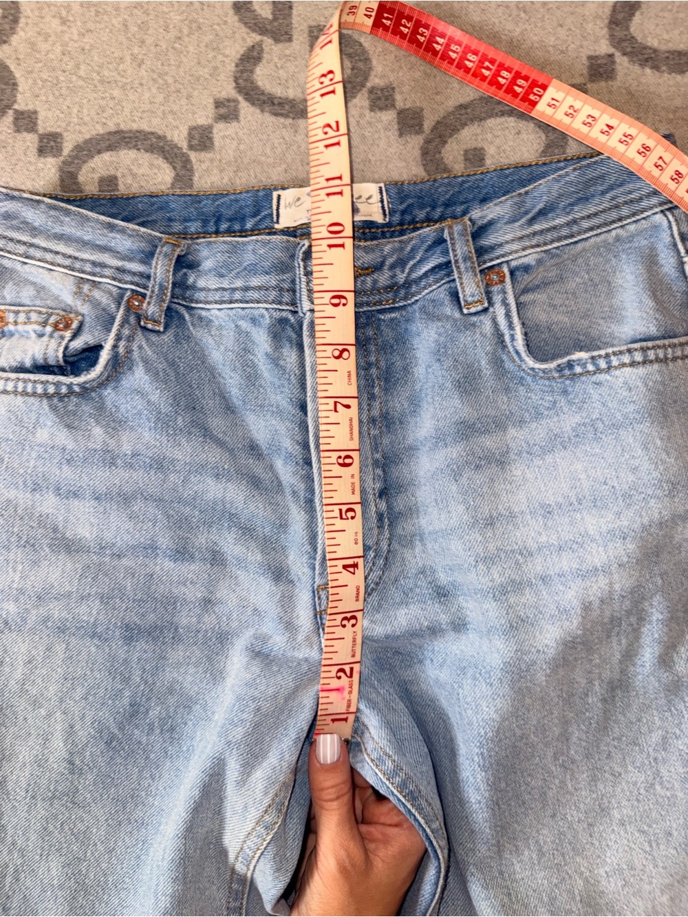 Free People We the Free Light Blue Straight-Leg Jeans - Picture 8 of 11